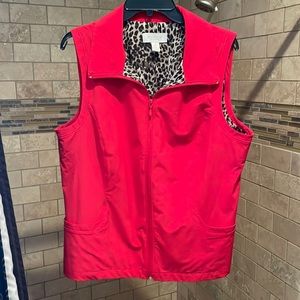 Chico’s Vest, red, size 2 (Chico’s sizing)